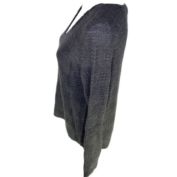 Only Grey VNeck Knit Sweater L - Picture 2 of 10